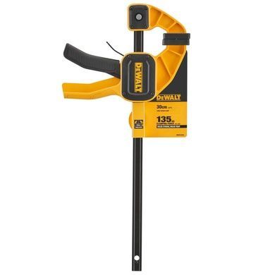 Струбцина L триггерная з максимальним зусиллям стиснення 135 кг DeWALT DWHT0-83193